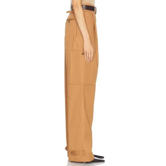 Rrevolve HELSA Paperbag Pant in Caramel size XS NWT $258 msrp